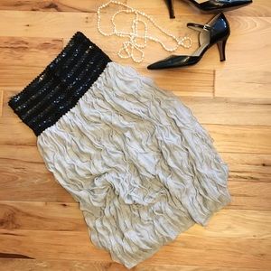 Sequin halter/strapless cocktail dress